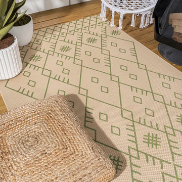Boho Moroccan Indoor/outdoor Area Rug